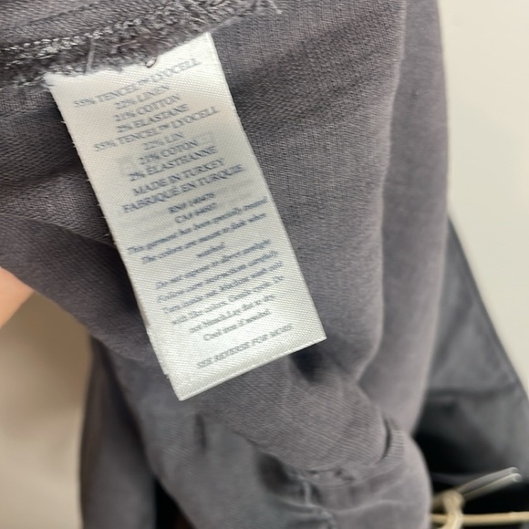 Faherty | Women’s Arlie Tie Waisted Shorts Grey Linen Blend Size XL NWT - Picture 7 of 7